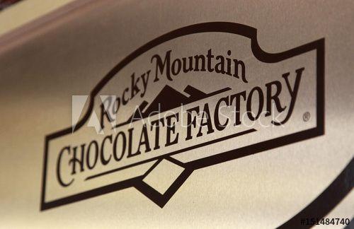 Chocolate Mountain Logo - The logo for the Colorado-based Rocky Mountain Chocolate Factory ...