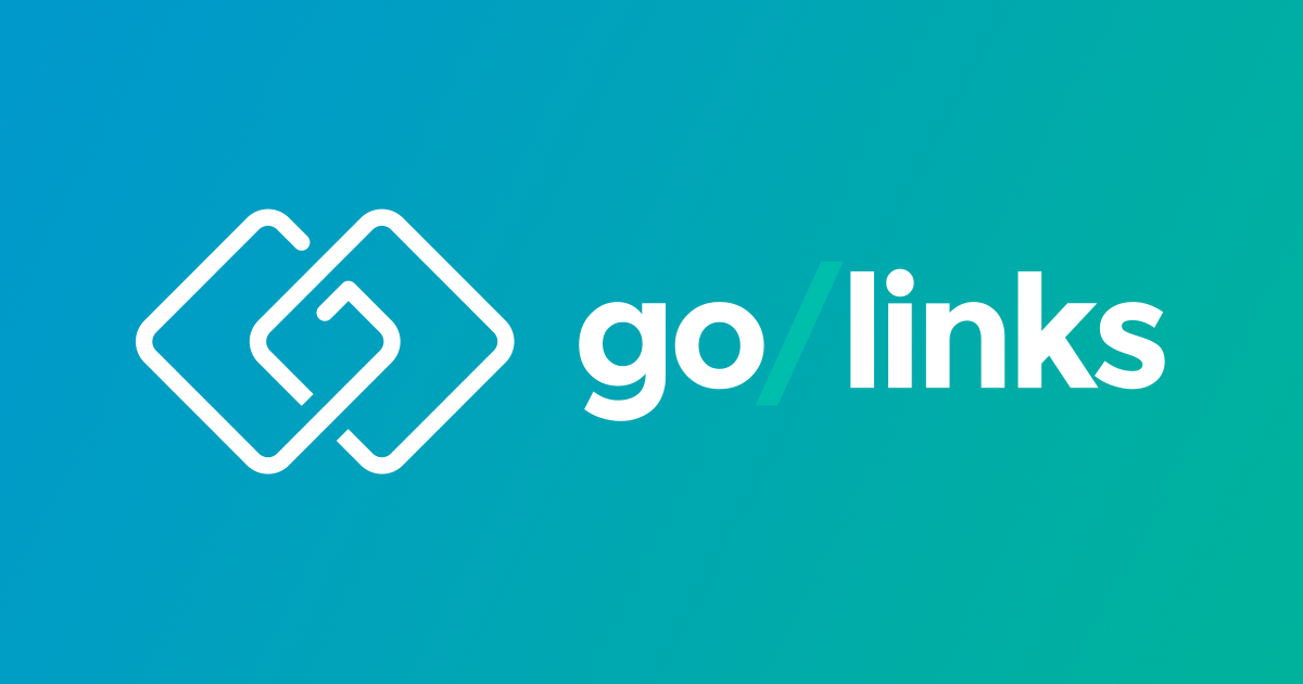 Blue Links Logo - GoLinks. Secure, short URL's, go/ links, only accessible