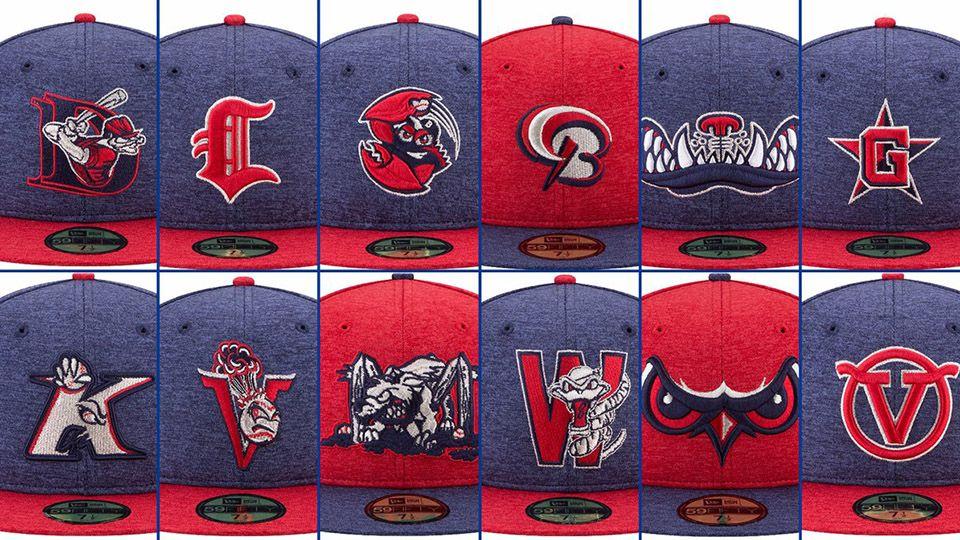 Red White and Blue Baseball Logo - Minor League Baseball Teams to Wear Special Caps Over Fourth of July ...