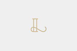 L Logo - Elegant line curve vector logotype. Premium letter L logo design ...