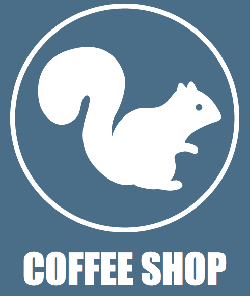 Red White Squirrel Logo - The White Squirrel Cafe. CTA Mascot Logo. Squirrel, Fonts, Logos