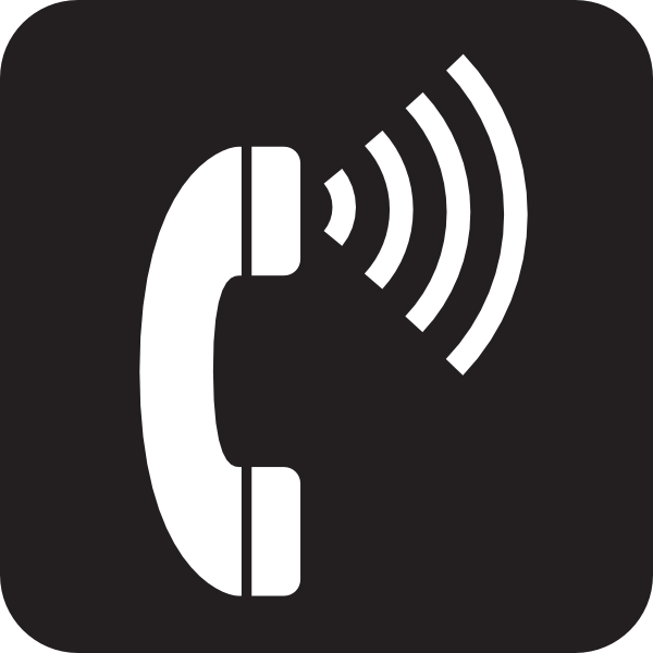 Black and White Telephone Logo - Volume Control Telephone Black Clip Art at Clker.com - vector clip ...