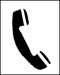 Black and White Telephone Logo - Railway Telephones: signs