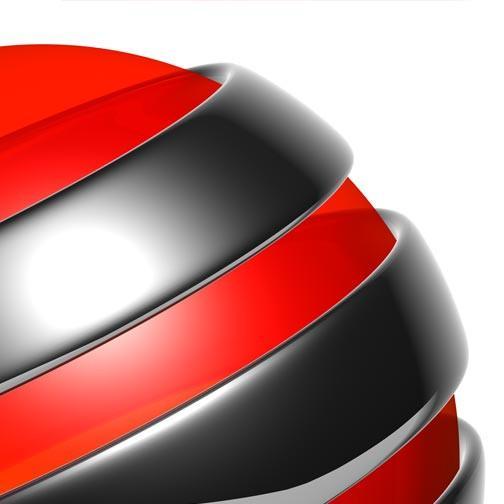 Red Globe Logo - Red Globe Communications 3D Logo in PSD Format