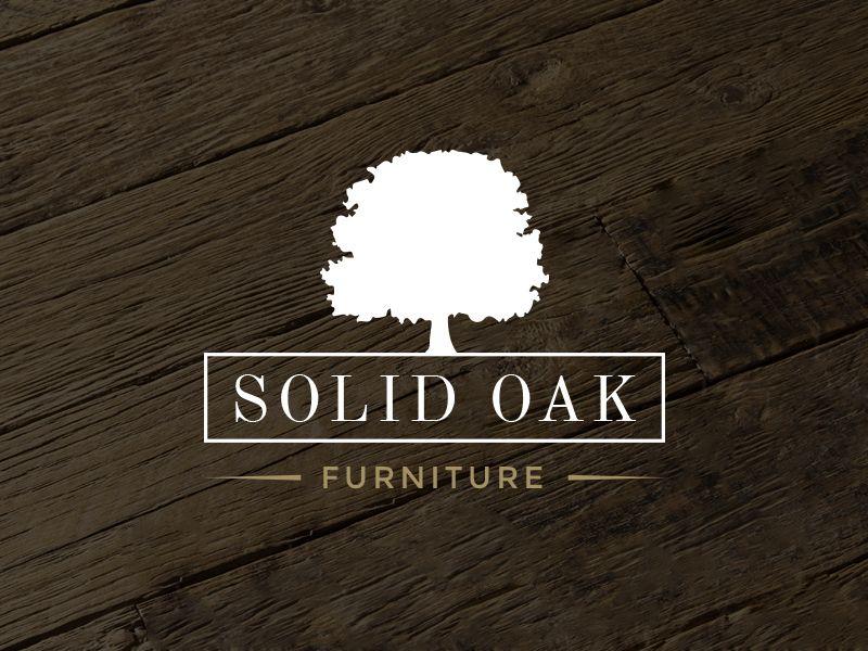 Rustic Furniture Logo - Rustic Oak Tree Logo