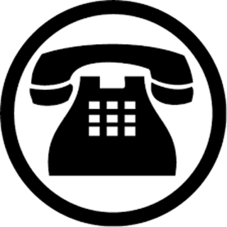 Black and White Telephone Logo - Sullied Sediments