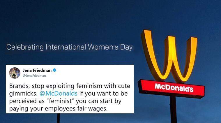 Upside Down W Logo - International Women's Day: McDonald's turned its iconic logo upside ...