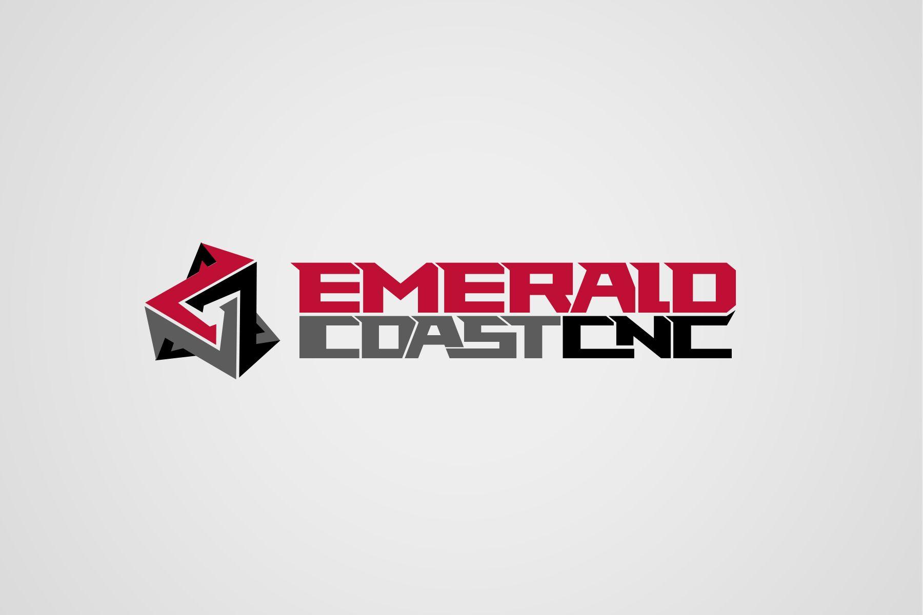 Red Emerald Logo - Emerald Coast CNC Logo Design - Fort Walton Beach