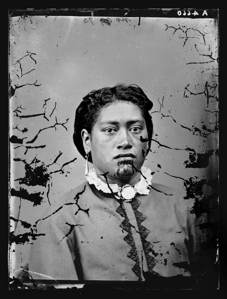 American Photographic Company Logo - Maori woman | Collections Online - Museum of New Zealand Te Papa ...