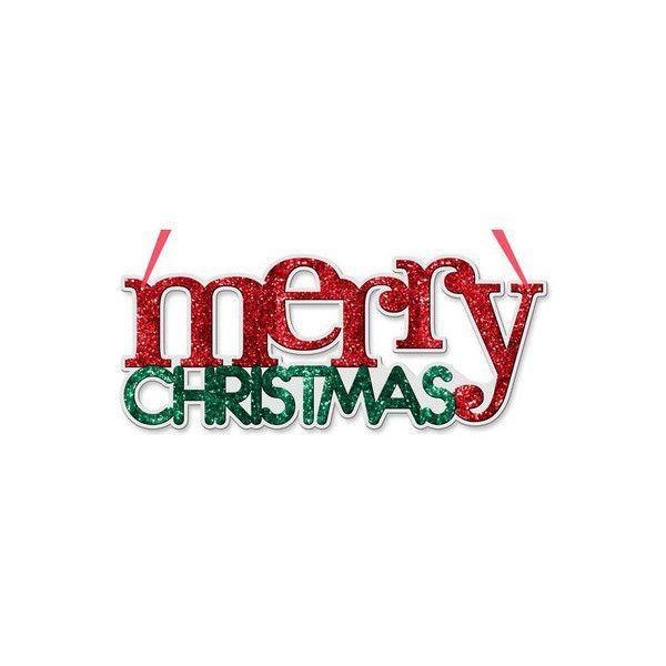 Red Emerald Logo - Merry Christmas Sign Red Emerald Green (385 INR) ❤ liked on ...