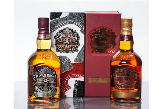 Aged 12 Years Logo - CHIVAS REGAL AGED 12 YEARS Blended Scotch Whisky 70cl. 40% vol. In ...