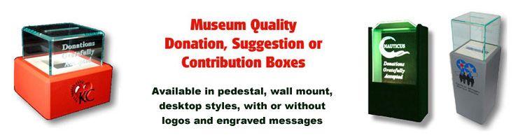 Museum Box Logo - Museum Quality Donation Boxes, Custom Acrylic Donation Box ...