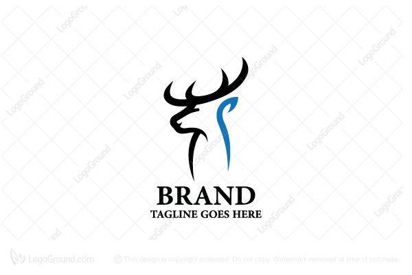 Blue Buck Logo - Exclusive Logo 96228, Deer Logo | LOGOS FOR SALE | Logos, Line ...