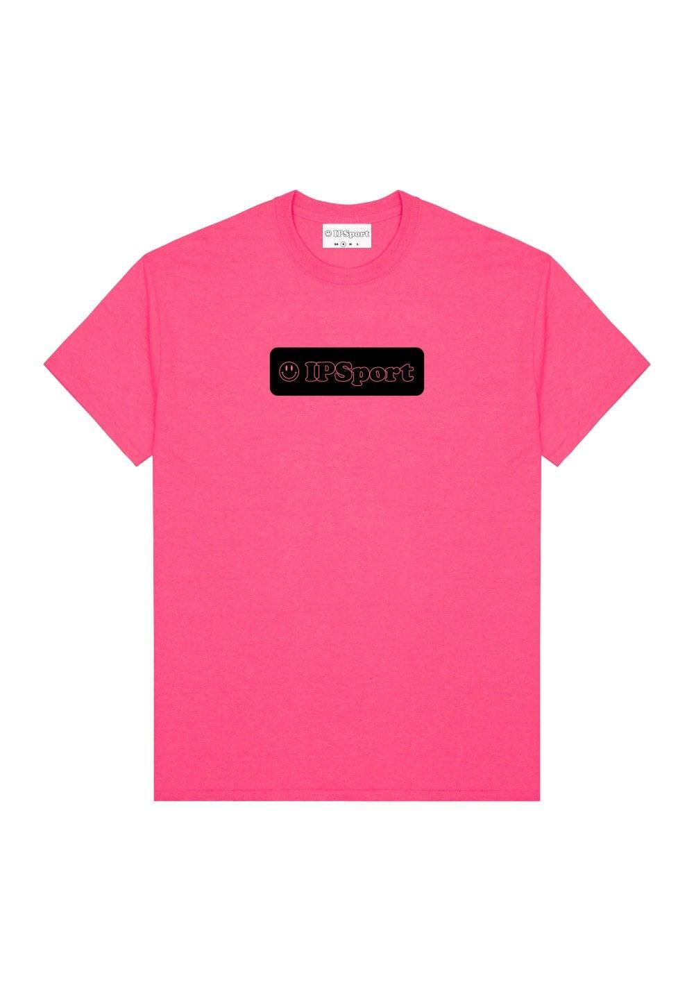 Pink T Logo - Neon Pink Melting Globe Logo Tee