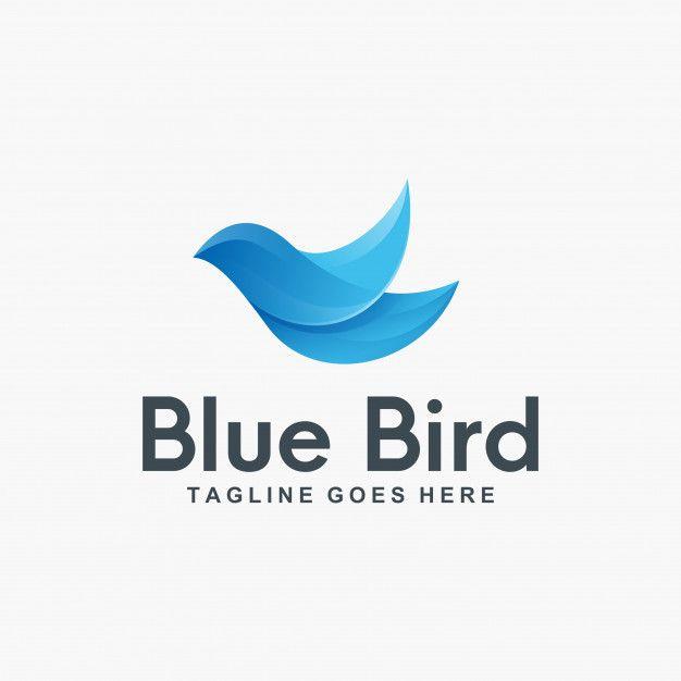 Blue Bird Brand Logo - 3d blue bird logo design Vector | Premium Download