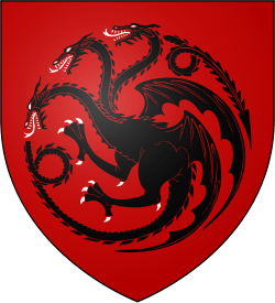 Black and Red Dragon Logo - House Blackfyre - A Wiki of Ice and Fire