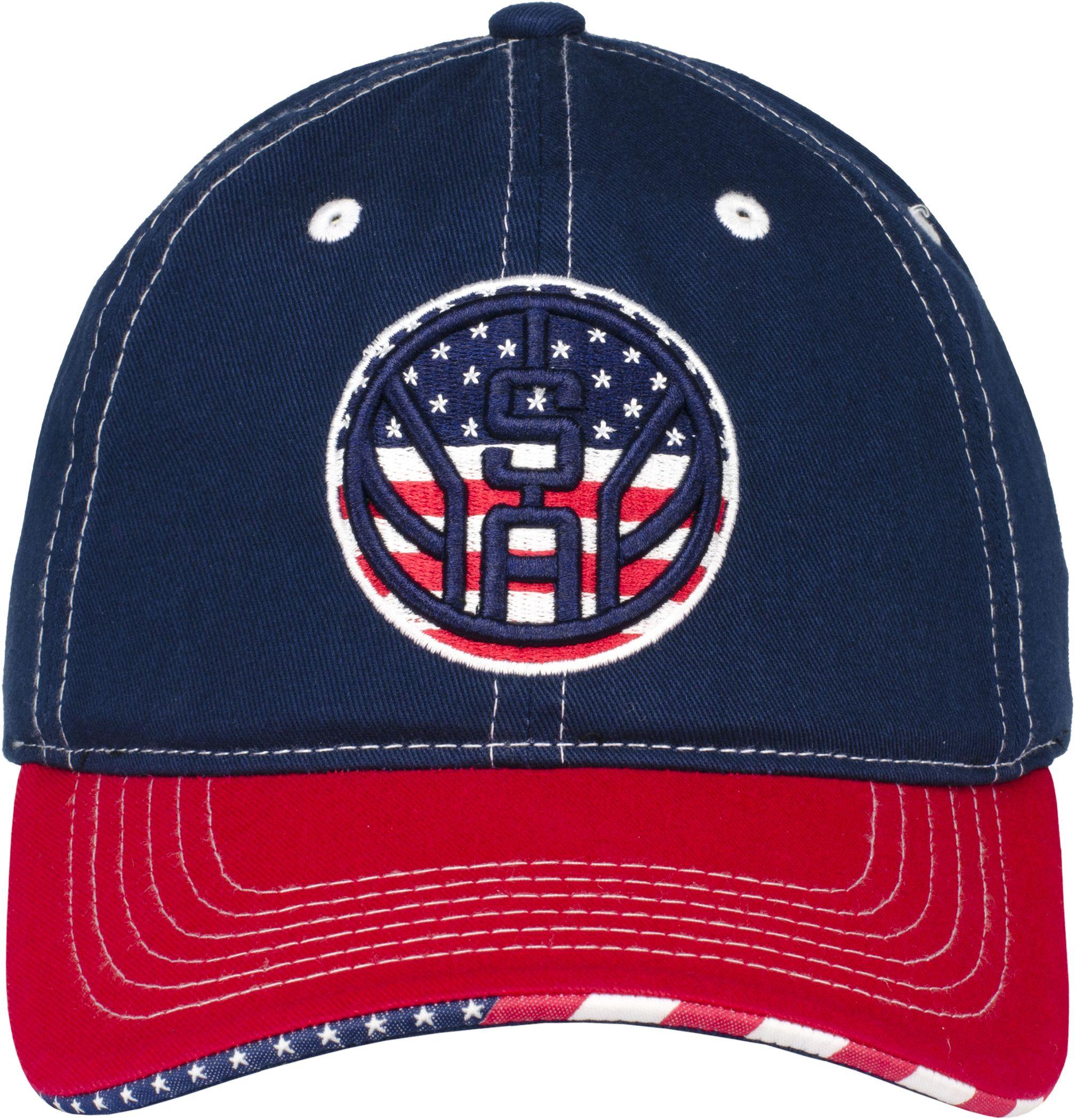 Red White and Blue Baseball Logo - San Antonio Spurs Item Of The Game Hat White and Blue SAS