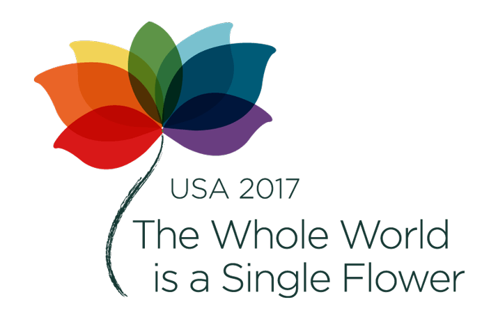 World Flower Logo - Whole World Is a Single Flower Conference