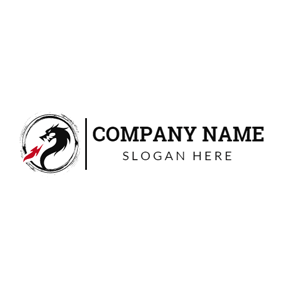 Black and Red Dragon Logo - Free Dragon Logo Designs | DesignEvo Logo Maker