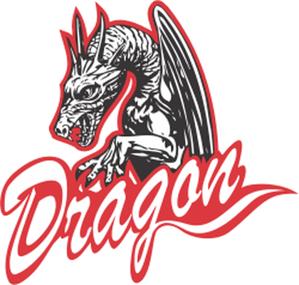Red and Black Dragon Logo - Black dragon logo