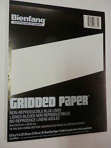 With 8 Blue Lines Logo - GRAPH GRID PAPER PAD NON REPRODUCING BLUE LINES 8 1 2 X 11 50