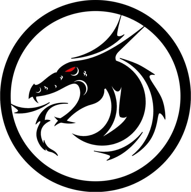 Red and Black Dragon Logo - dark dragon logo - Kleo.wagenaardentistry.com