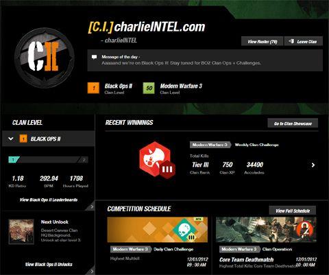 BO2 Clan Logo - PSA: 'Clan Ops' for Black Ops 2 starts TODAY! | Charlie INTEL
