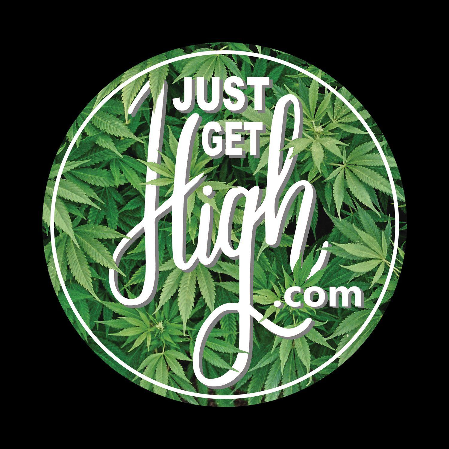 Grey and Green Circle Logo - HOODIE: JUST GET HIGH™ CIRCLE LOGO – Just Get High
