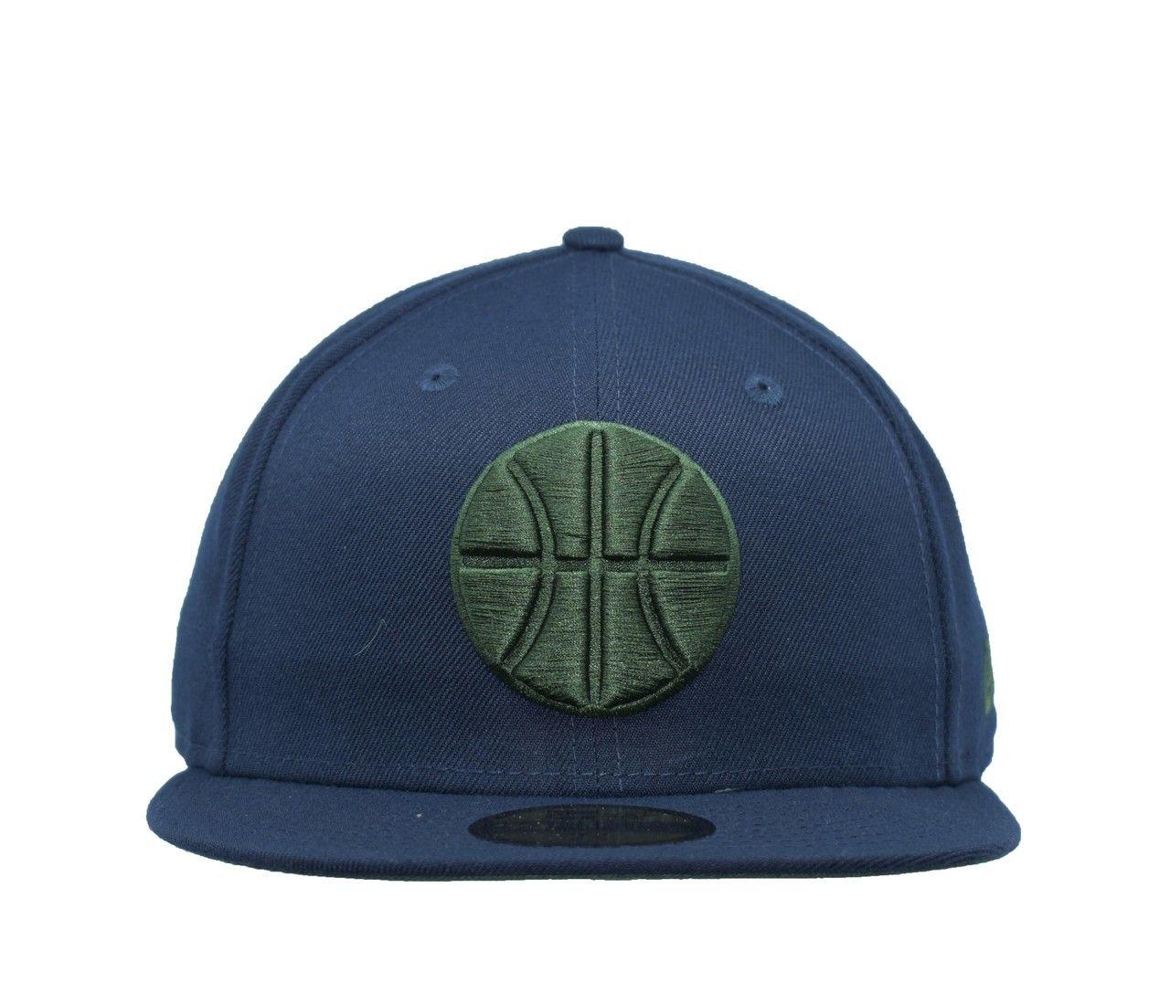 Grey and Green Circle Logo - Utah Jazz Hats for Men: Navy New Era Hat