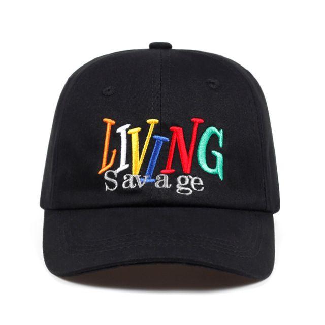 Savage Baseball Logo - 2018 new LIVING Savage dad hat men women Cotton% high quality ...