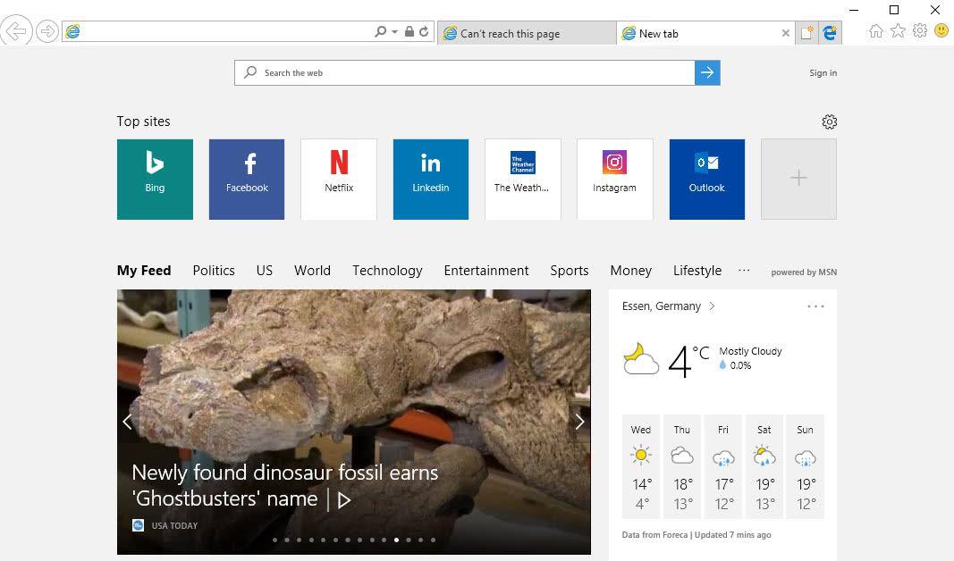 MSN Butterfly News Logo - Restore Internet Explorer's old New Tab Page - gHacks Tech News