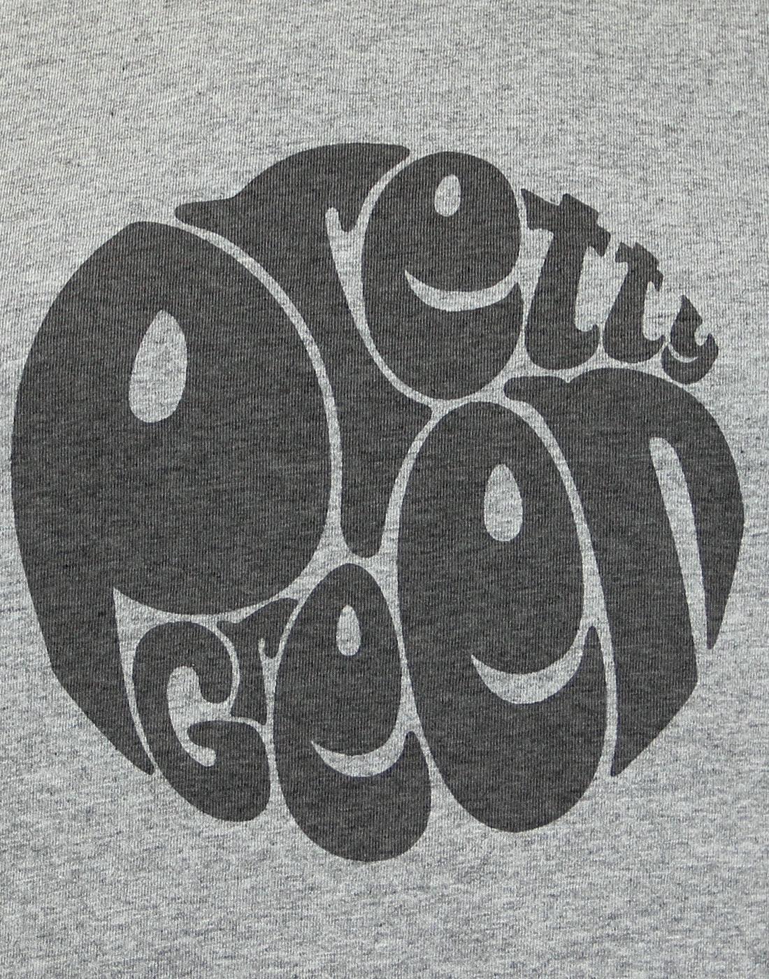 Grey and Green Circle Logo - PRETTY GREEN Retro 60s Mod Logo T Shirt In Light Grey Marl
