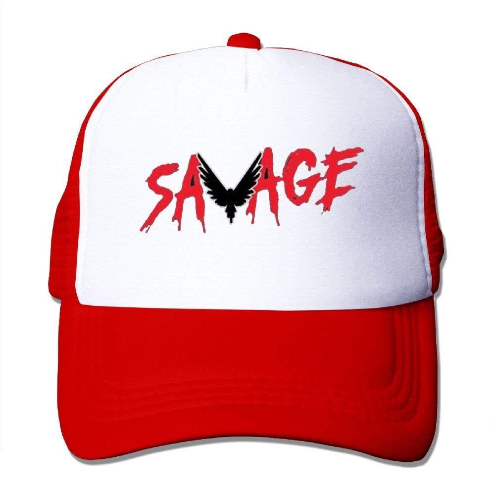 Savage Baseball Logo - KLSW Youth Mesh Baseball Cap Savage Parrot Logo Logan Paul