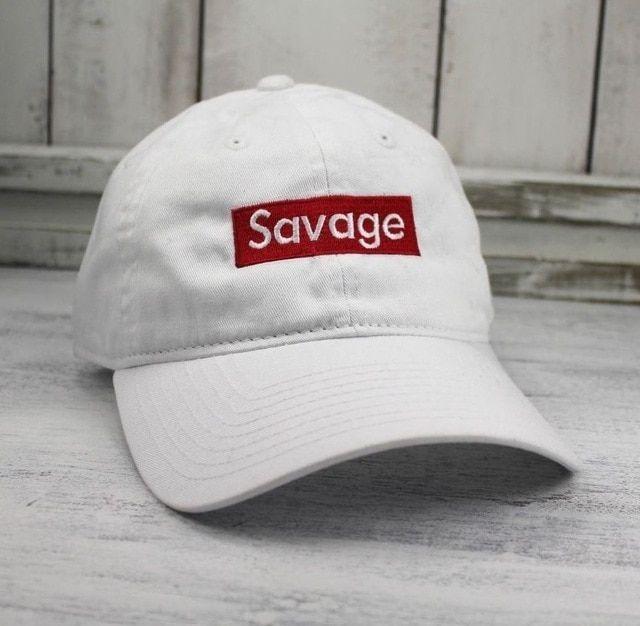Savage Baseball Logo - Aliexpress.com : Buy Savage Box Logo Dad Hat Lit Embroidered ...