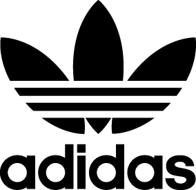 White Small Adidas Logo - Adidas Originals