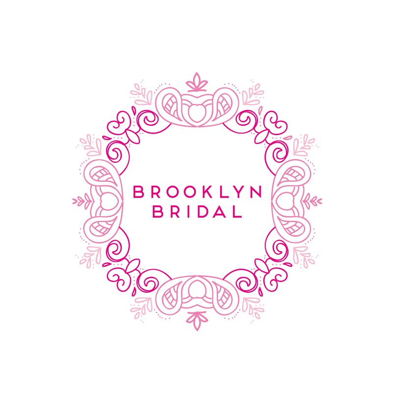 Pink Brand Logo - Brooklyn Bridal Pink Brand Identity, Logo, Website Design. Becky