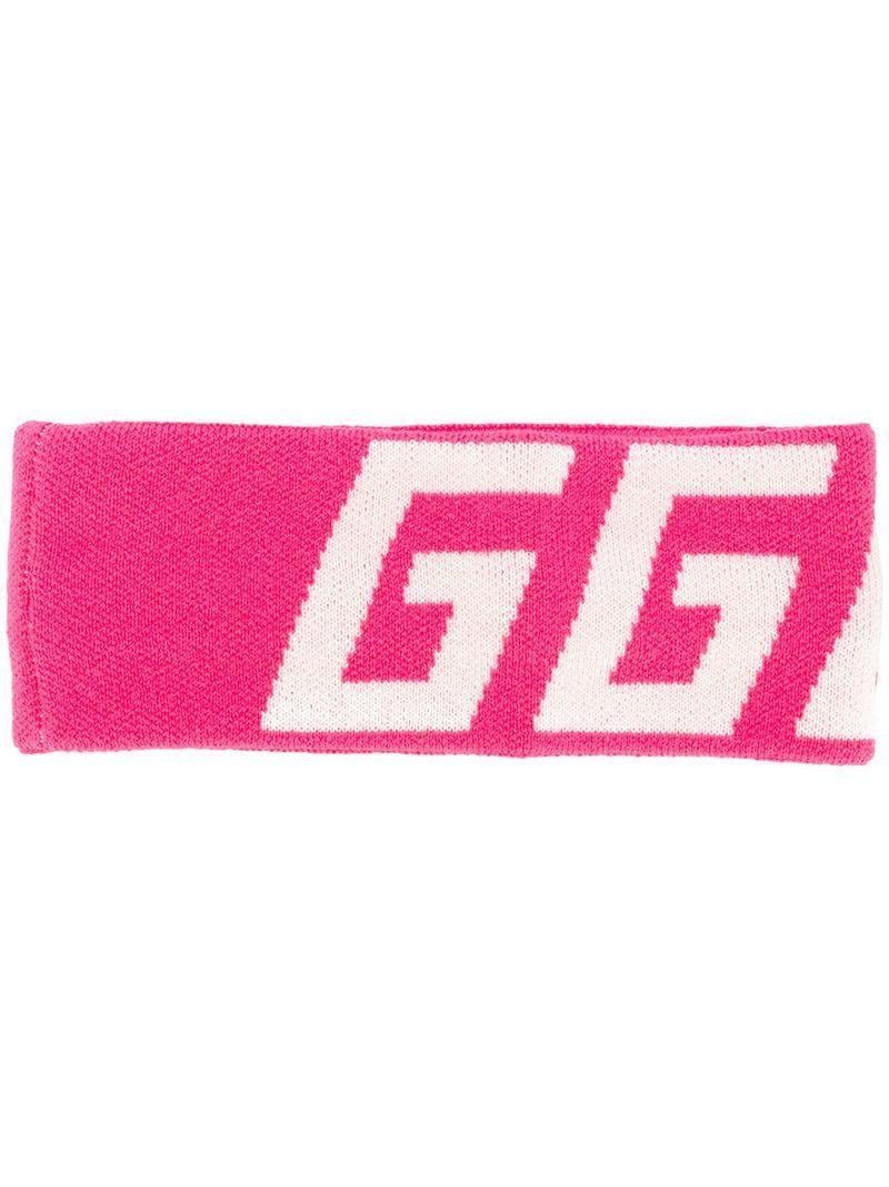 Pink Brand Logo - Golden Goose Deluxe Brand Logo Head Band in Pink - Lyst