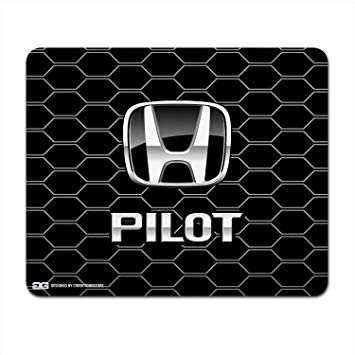 Honda Pilot Logo - Honda Pilot Black Logo Honeycomb Grille Computer Mouse Pad: Amazon ...