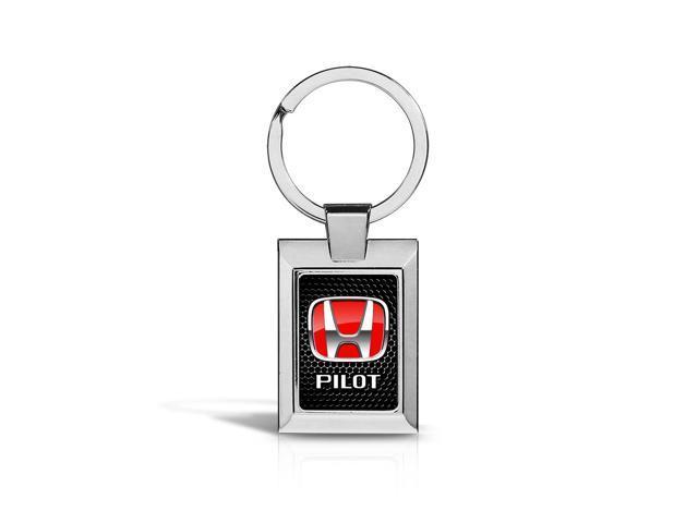 Honda Pilot Logo - Honda Pilot Red Logo on Grille Chrome Key Chain - Newegg.com