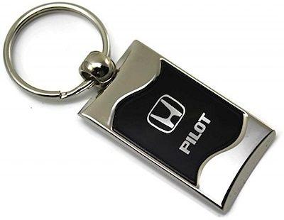 Honda Pilot Logo - Qoo10 - (DanteGTS) Honda Pilot Logo Rectangular Wave Key Chain Black ...