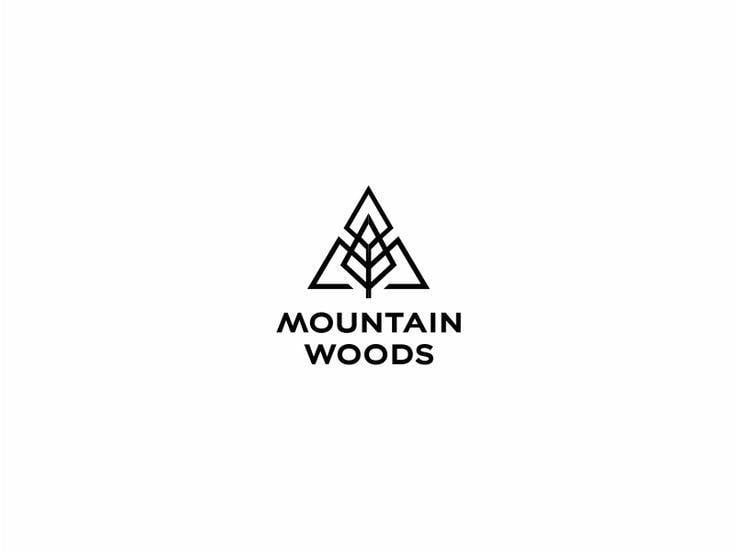 Tree Mountain Logo - Mountain Woods | design // logo | Pinterest | Logo design, Modern ...