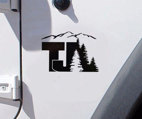 Tree Mountain Logo - Product: Jeep TJ tree mountain Decal Wrangler Decals Stickers Logo