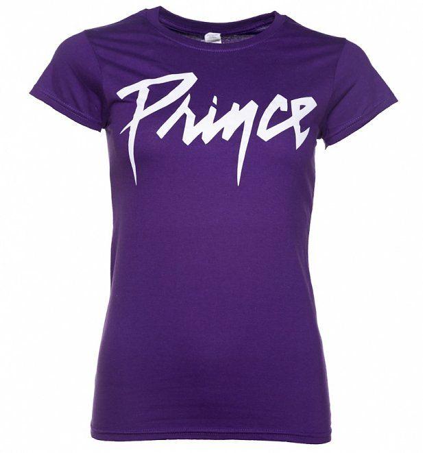 The Clothes Great Logo - Women's Purple Prince Logo T Shirt. Retro Shop UK : Retro Clothing