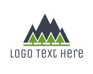 Tree and Mountain Logo - Pine Tree Logo Maker | BrandCrowd