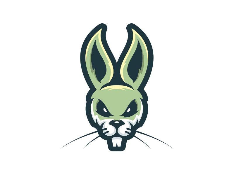 Team Rabbit Logo - Happy Easter Mascot. Character Mascot Logo And Illustration. Logo