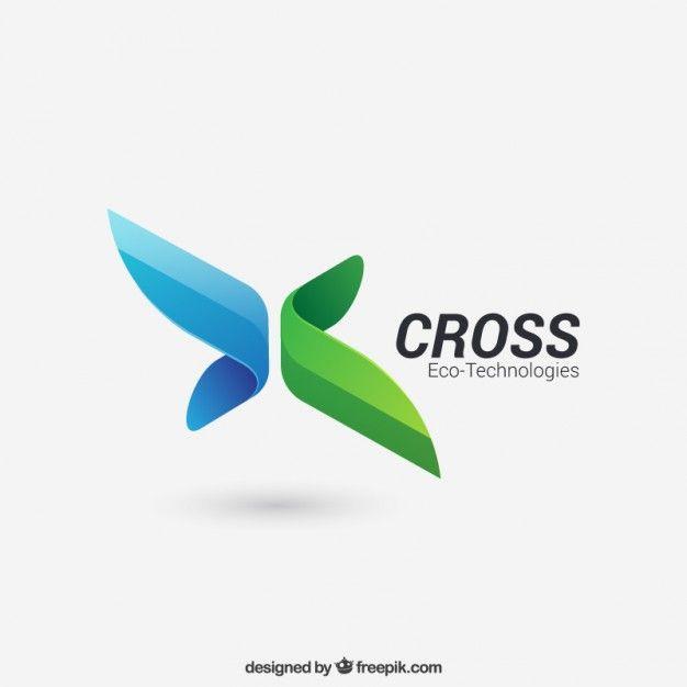 T and Cross Logo - Abstract cross logo Vector