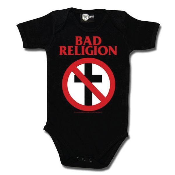 T and Cross Logo - Bad Religion Babygrow - Cross Logo – KidVicious.co.uk