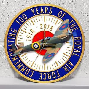 Spitfire Plane Logo - RAF 100 Years Royal Air Force Centenary Spitfire Plane Hanging Wall