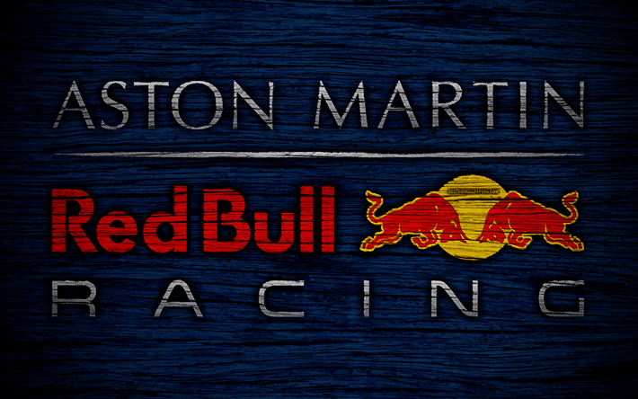 Red Bull Racing Logo - Download wallpaper Aston Martin Red Bull Racing, 4k, logo, F1 teams