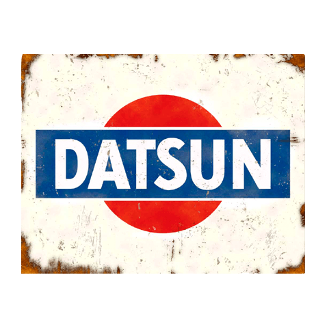 Datsun Logo - Datsun Retro Tin Sign | Mainly Nostalgic | Retro Tin Signs & More